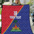 Custom Haiti Football Quilt Les Grenadiers