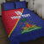 Custom Haiti Football Quilt Bed Set Les Grenadiers