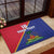 Custom Haiti Football Rubber Doormat Les Grenadiers
