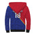 Custom Haiti Football Sherpa Hoodie Les Grenadiers