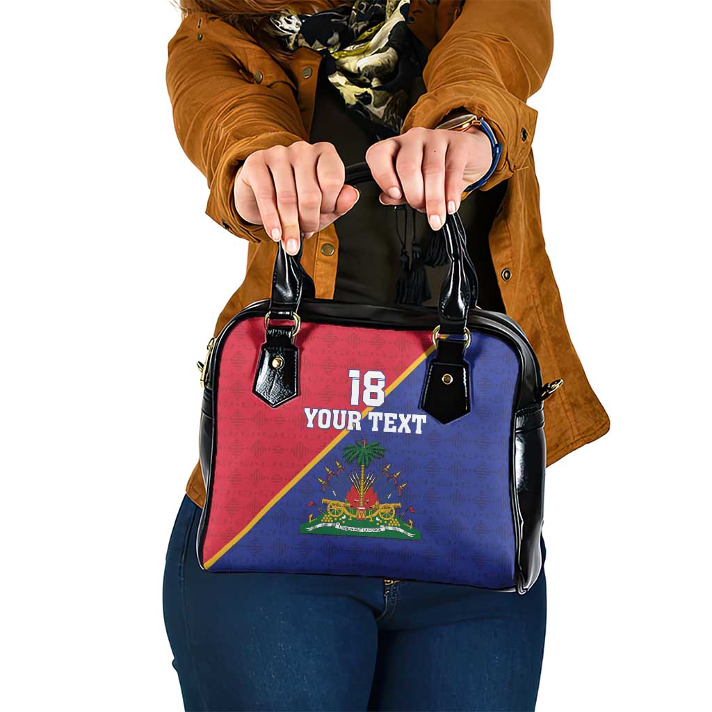 Custom Haiti Football Shoulder Handbag Les Grenadiers