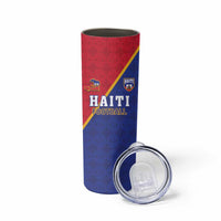 Custom Haiti Football Skinny Tumbler Les Grenadiers