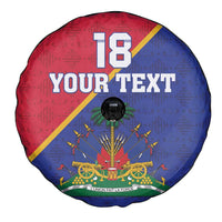 Custom Haiti Football Spare Tire Cover Les Grenadiers