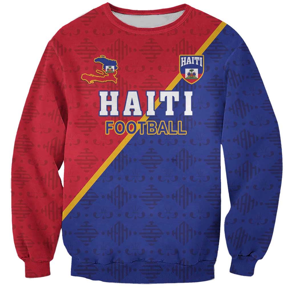 Custom Haiti Football Sweatshirt Les Grenadiers