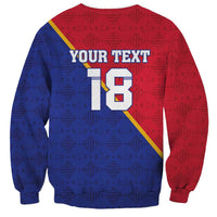 Custom Haiti Football Sweatshirt Les Grenadiers