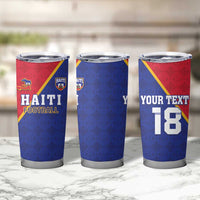 Custom Haiti Football Tumbler Cup Les Grenadiers