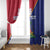 Custom Haiti Football Window Curtain Les Grenadiers