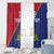 Custom Haiti Football Window Curtain Les Grenadiers