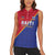 Custom Haiti Football Women Sleeveless Polo Shirt Les Grenadiers