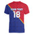 Custom Haiti Football Women V-Neck T-Shirt Les Grenadiers