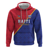 Custom Haiti Football Zip Hoodie Les Grenadiers