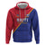 Custom Haiti Football Zip Hoodie Les Grenadiers