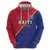 Custom Haiti Football Zip Hoodie Les Grenadiers