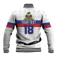 Custom Haiti Football Baseball Jacket Ekip foutbol Ayiti