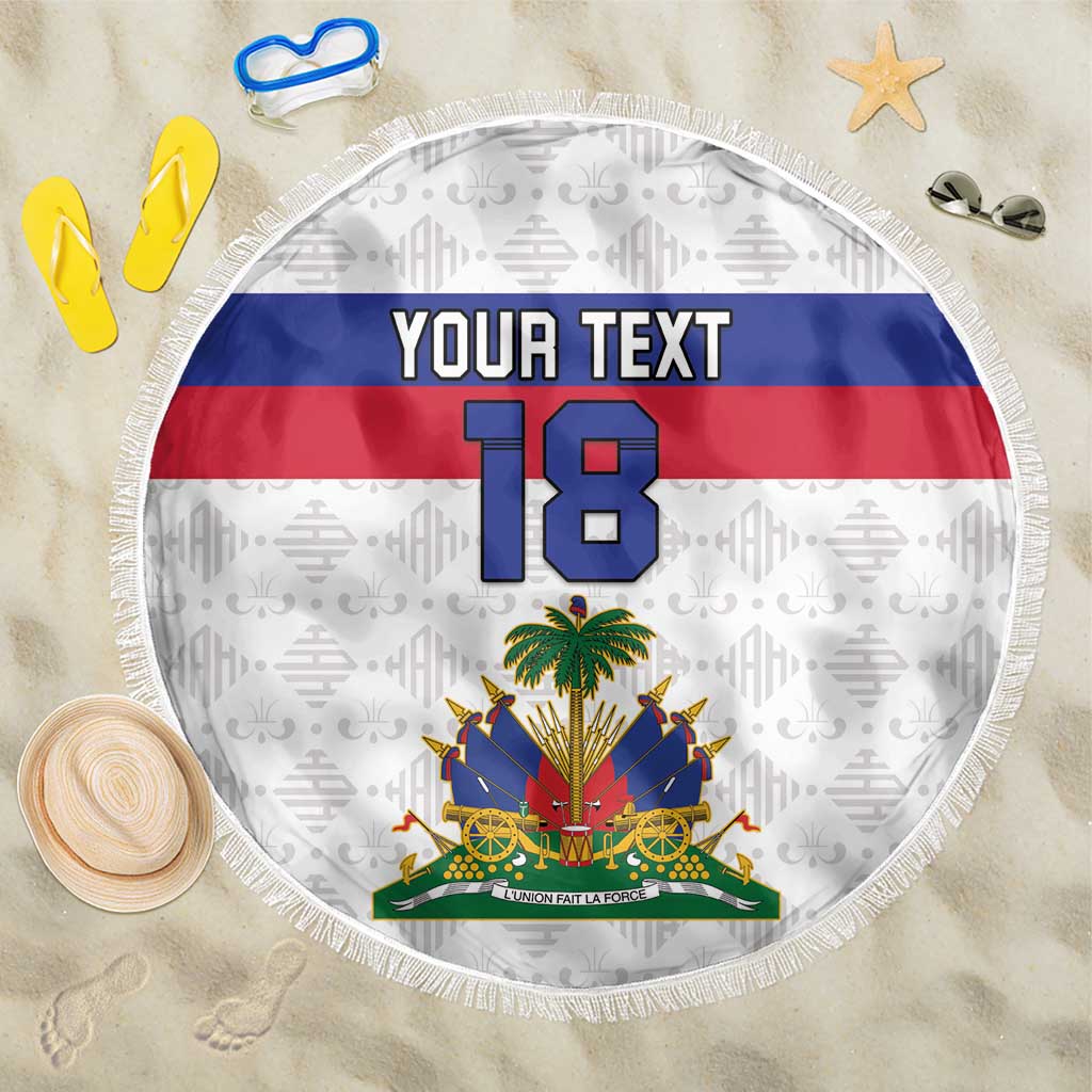 Custom Haiti Football Beach Blanket Ekip foutbol Ayiti