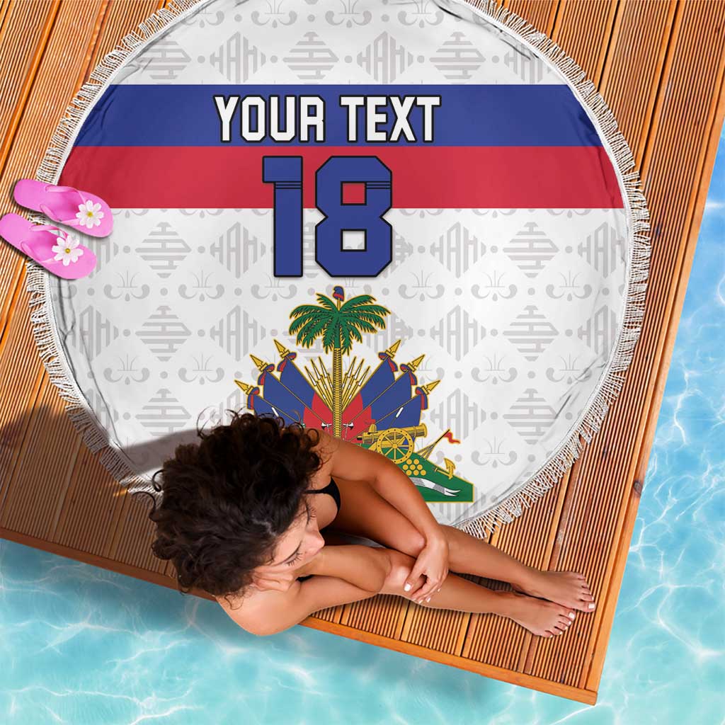 Custom Haiti Football Beach Blanket Ekip foutbol Ayiti