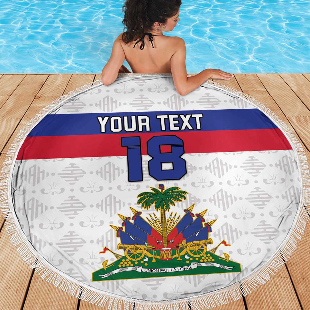 Custom Haiti Football Beach Blanket Ekip foutbol Ayiti
