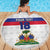 Custom Haiti Football Beach Blanket Ekip foutbol Ayiti