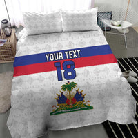 Custom Haiti Football Bedding Set Ekip foutbol Ayiti