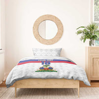 Custom Haiti Football Bedding Set Ekip foutbol Ayiti