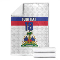 Custom Haiti Football Blanket Ekip foutbol Ayiti