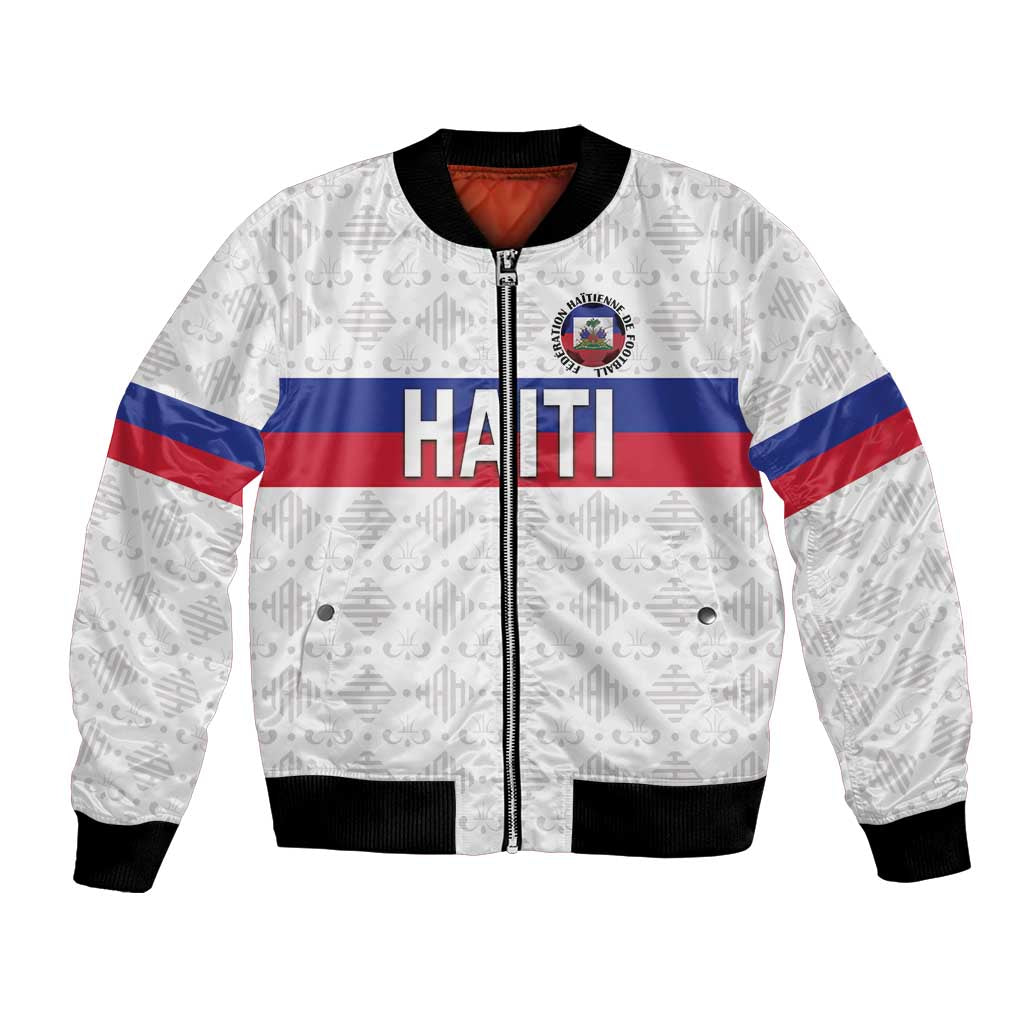 Custom Haiti Football Bomber Jacket Ekip foutbol Ayiti