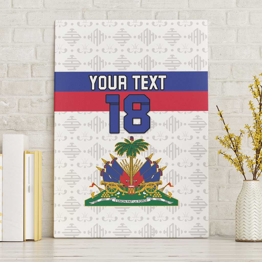 Custom Haiti Football Canvas Wall Art Ekip foutbol Ayiti