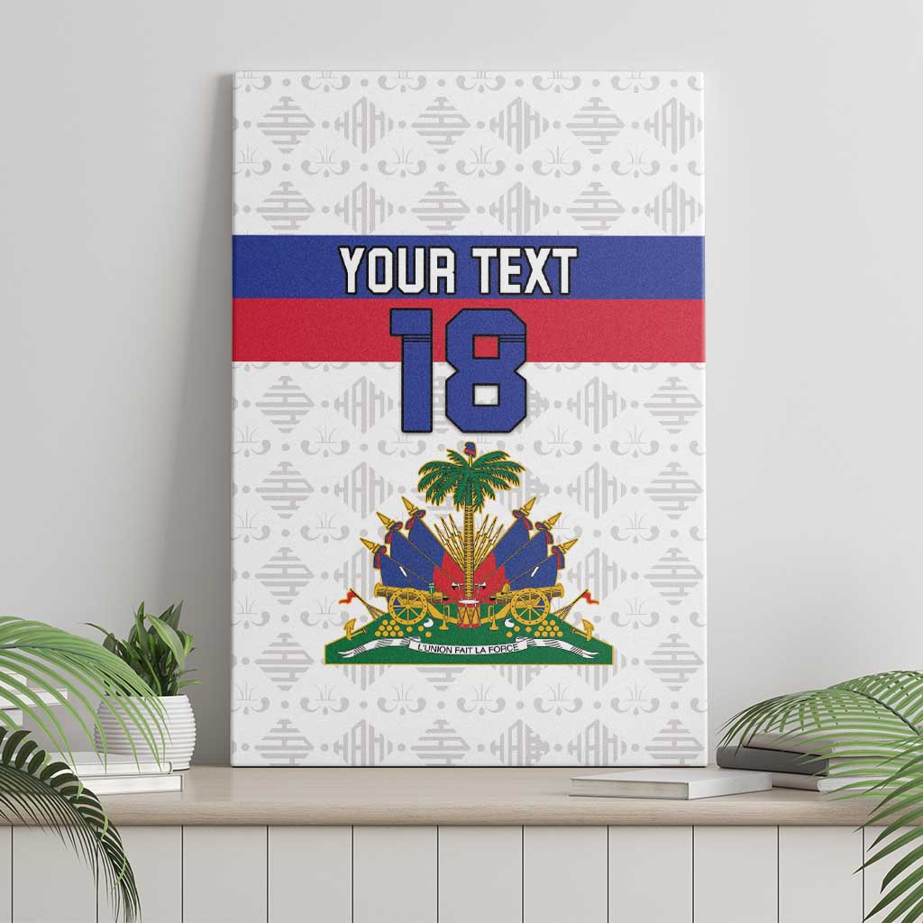 Custom Haiti Football Canvas Wall Art Ekip foutbol Ayiti