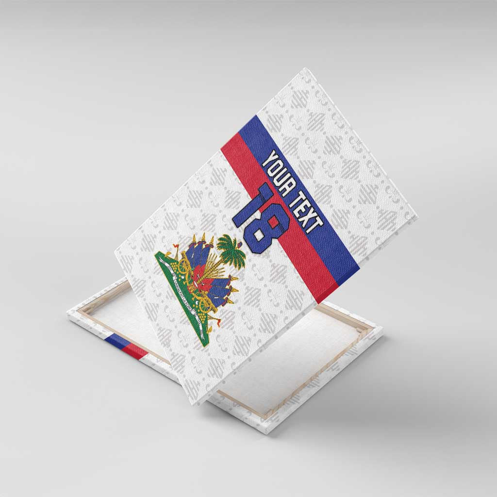 Custom Haiti Football Canvas Wall Art Ekip foutbol Ayiti