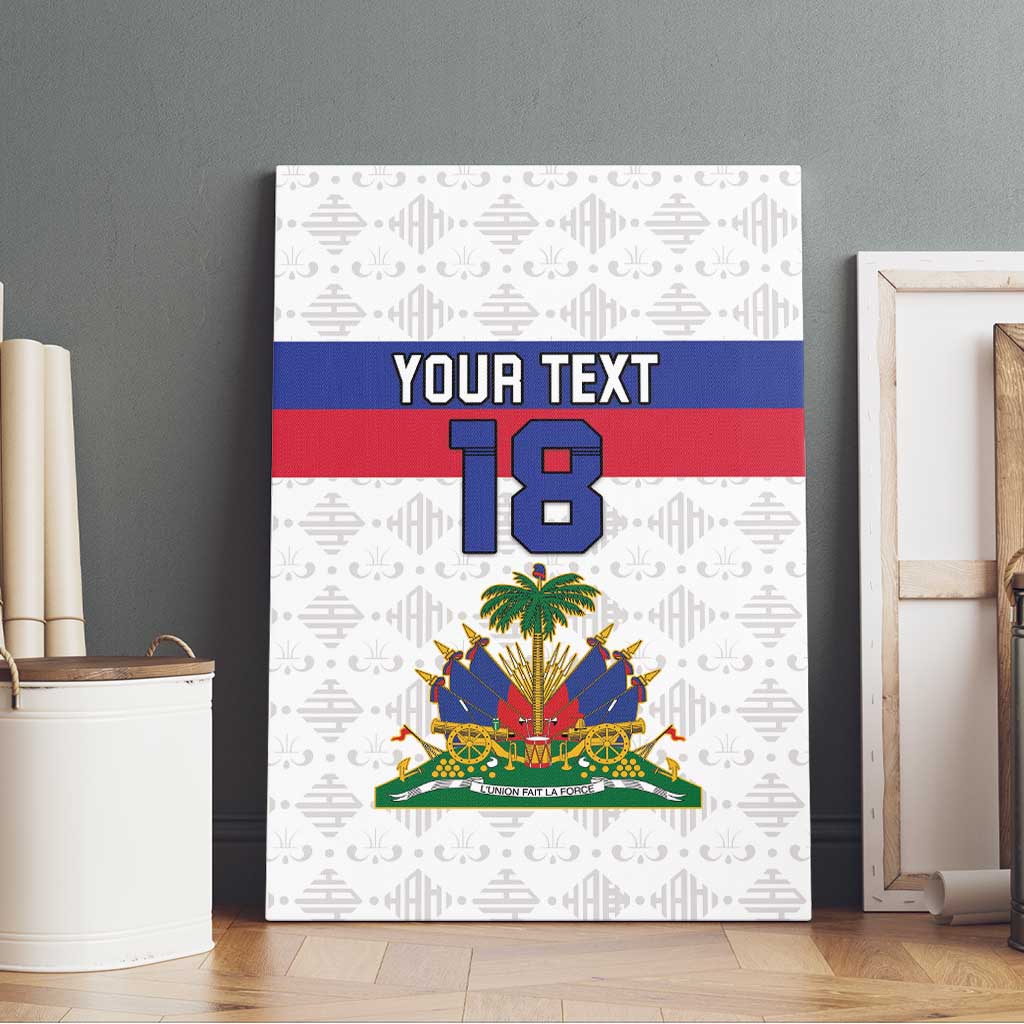 Custom Haiti Football Canvas Wall Art Ekip foutbol Ayiti