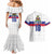 Custom Haiti Football Couples Matching Mermaid Dress and Hawaiian Shirt Ekip foutbol Ayiti