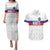 Custom Haiti Football Couples Matching Puletasi and Hawaiian Shirt Ekip foutbol Ayiti