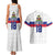 Custom Haiti Football Couples Matching Tank Maxi Dress and Hawaiian Shirt Ekip foutbol Ayiti