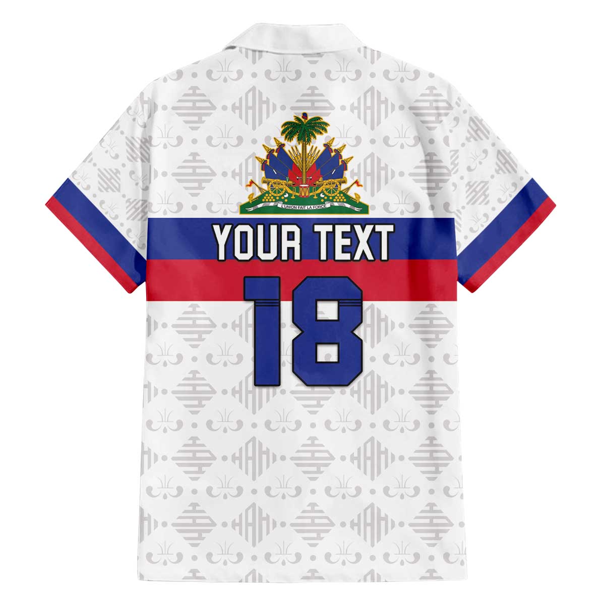 Custom Haiti Football Family Matching Off The Shoulder Long Sleeve Dress and Hawaiian Shirt Ekip foutbol Ayiti