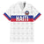 Custom Haiti Football Family Matching Puletasi and Hawaiian Shirt Ekip foutbol Ayiti