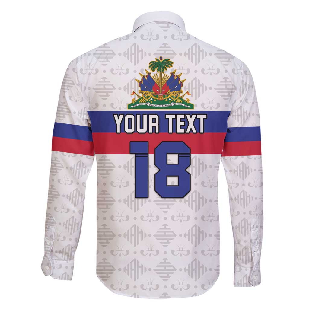 Custom Haiti Football Family Matching Puletasi and Hawaiian Shirt Ekip foutbol Ayiti