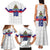 Custom Haiti Football Family Matching Tank Maxi Dress and Hawaiian Shirt Ekip foutbol Ayiti