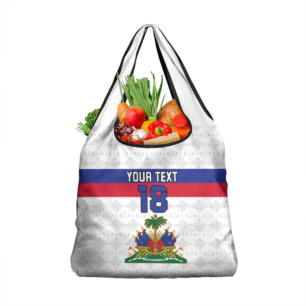 Custom Haiti Football Grocery Bag Ekip foutbol Ayiti