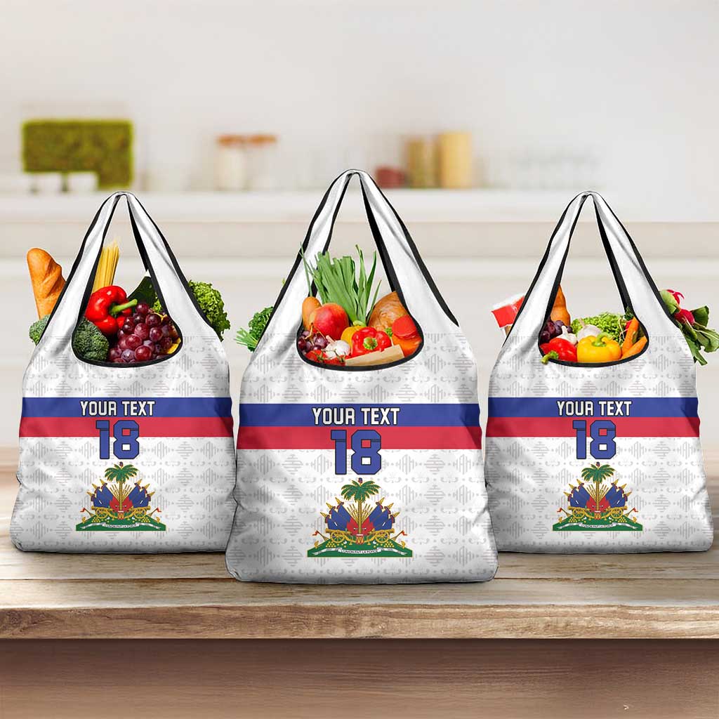 Custom Haiti Football Grocery Bag Ekip foutbol Ayiti