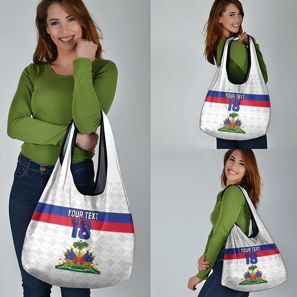 Custom Haiti Football Grocery Bag Ekip foutbol Ayiti