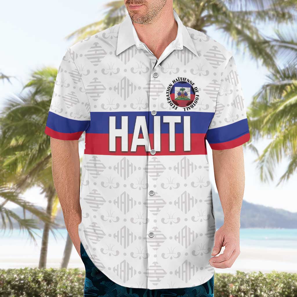 Custom Haiti Football Hawaiian Shirt Ekip foutbol Ayiti