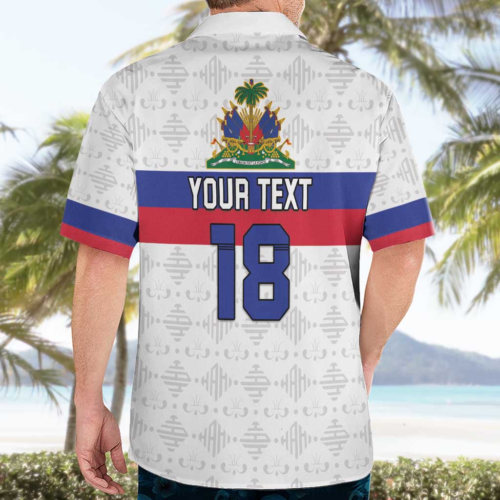 Custom Haiti Football Hawaiian Shirt Ekip foutbol Ayiti