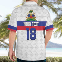 Custom Haiti Football Hawaiian Shirt Ekip foutbol Ayiti