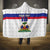 Custom Haiti Football Hooded Blanket Ekip foutbol Ayiti
