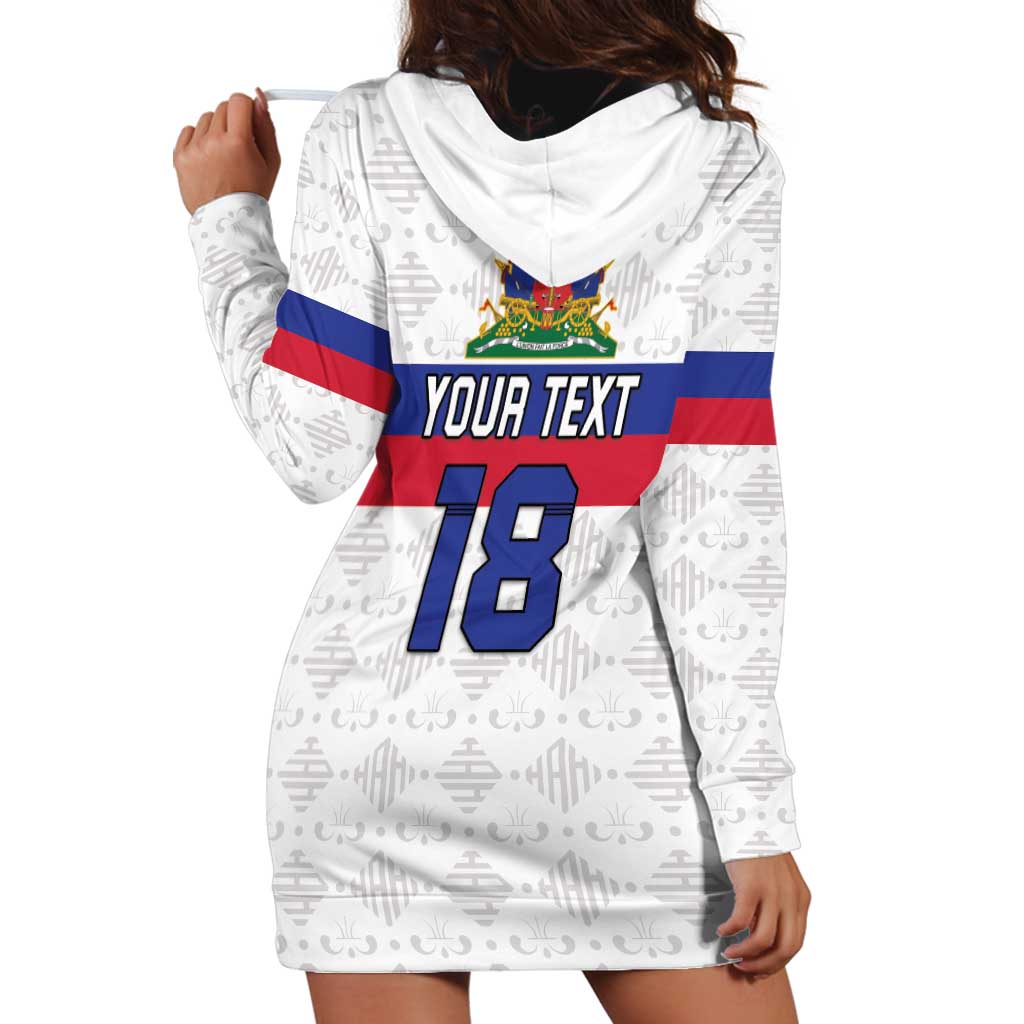 Custom Haiti Football Hoodie Dress Ekip foutbol Ayiti