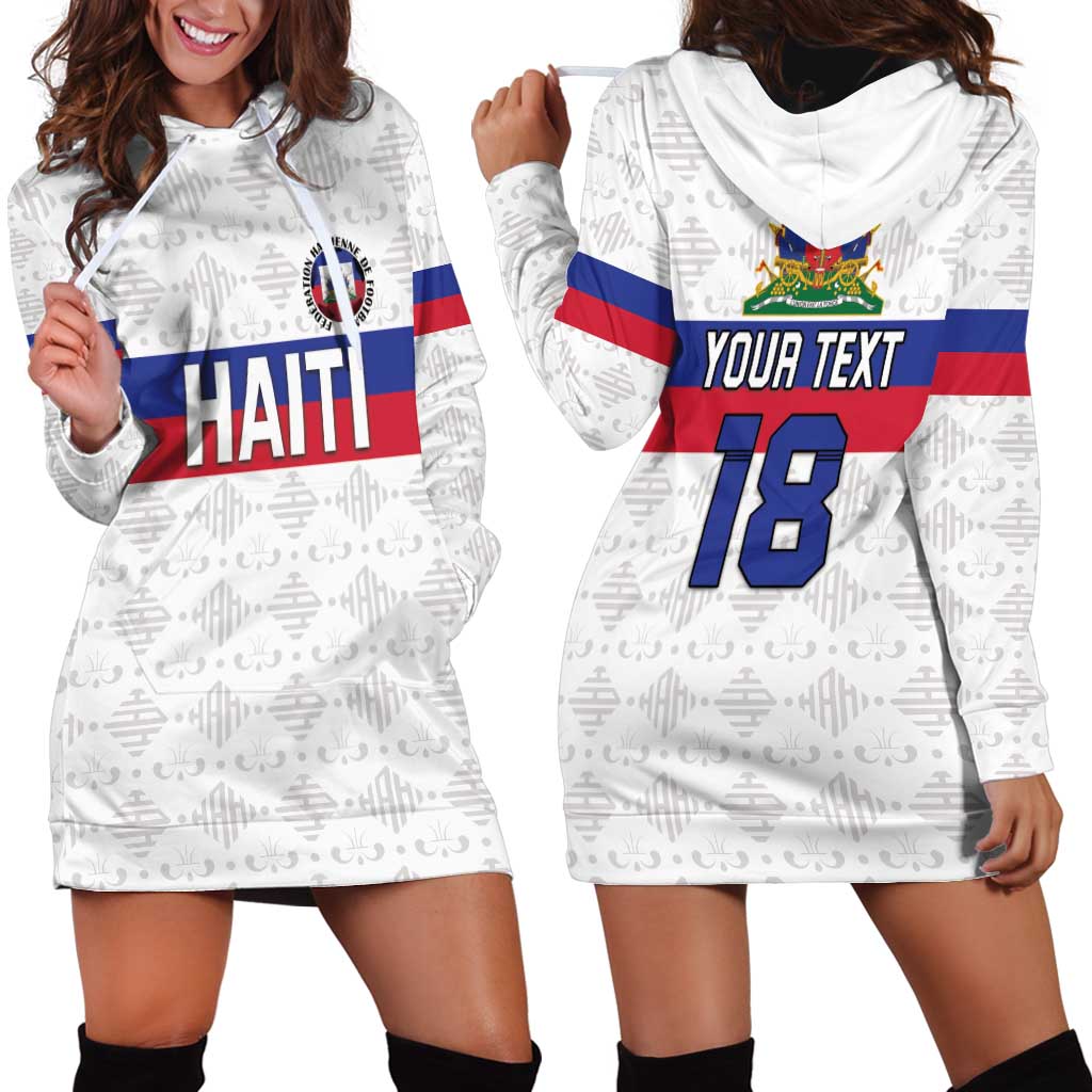 Custom Haiti Football Hoodie Dress Ekip foutbol Ayiti