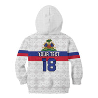 Custom Haiti Football Kid Hoodie Ekip foutbol Ayiti