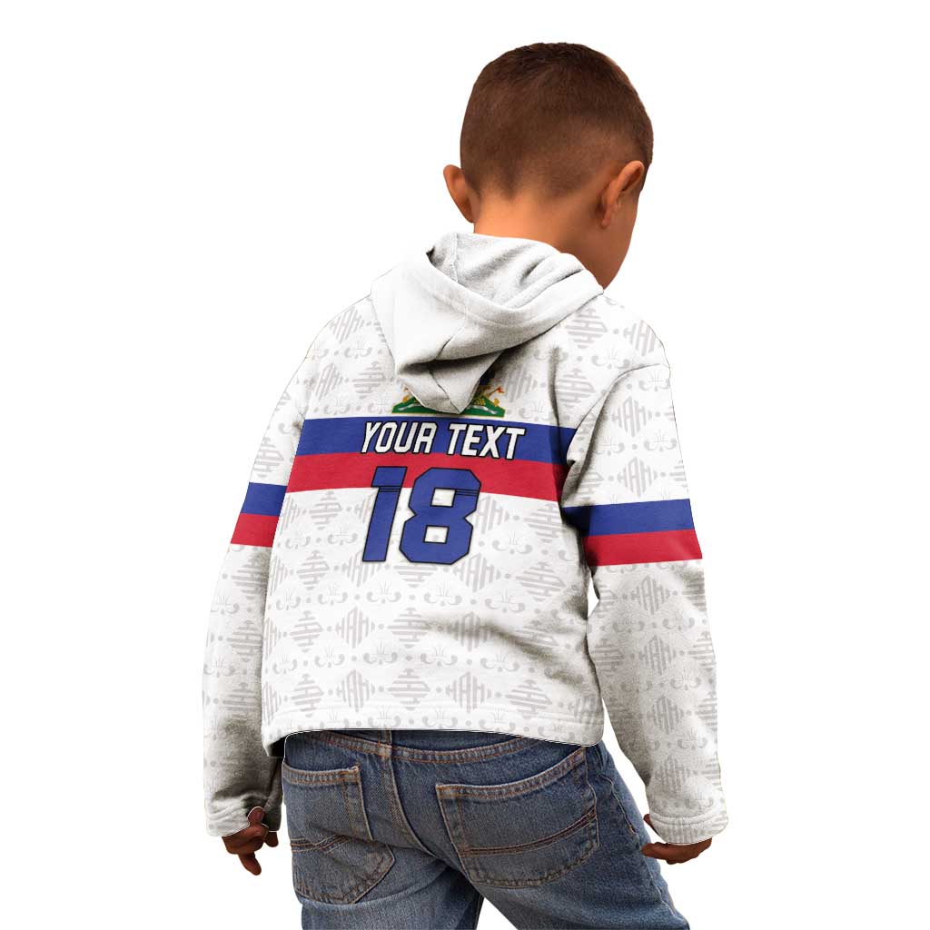 Custom Haiti Football Kid Hoodie Ekip foutbol Ayiti