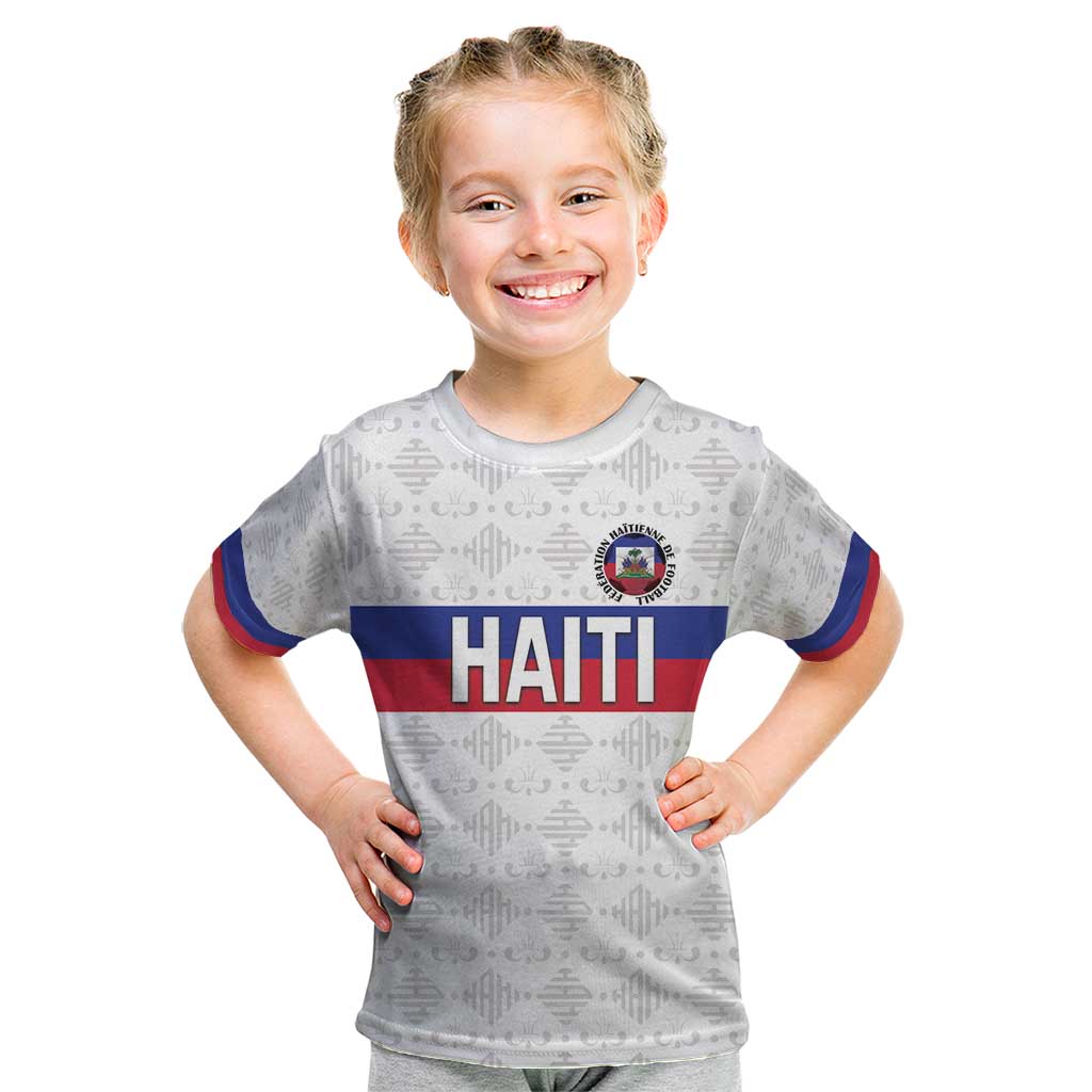 Custom Haiti Football Kid T Shirt Ekip foutbol Ayiti
