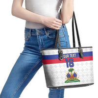 Custom Haiti Football Leather Tote Bag Ekip foutbol Ayiti
